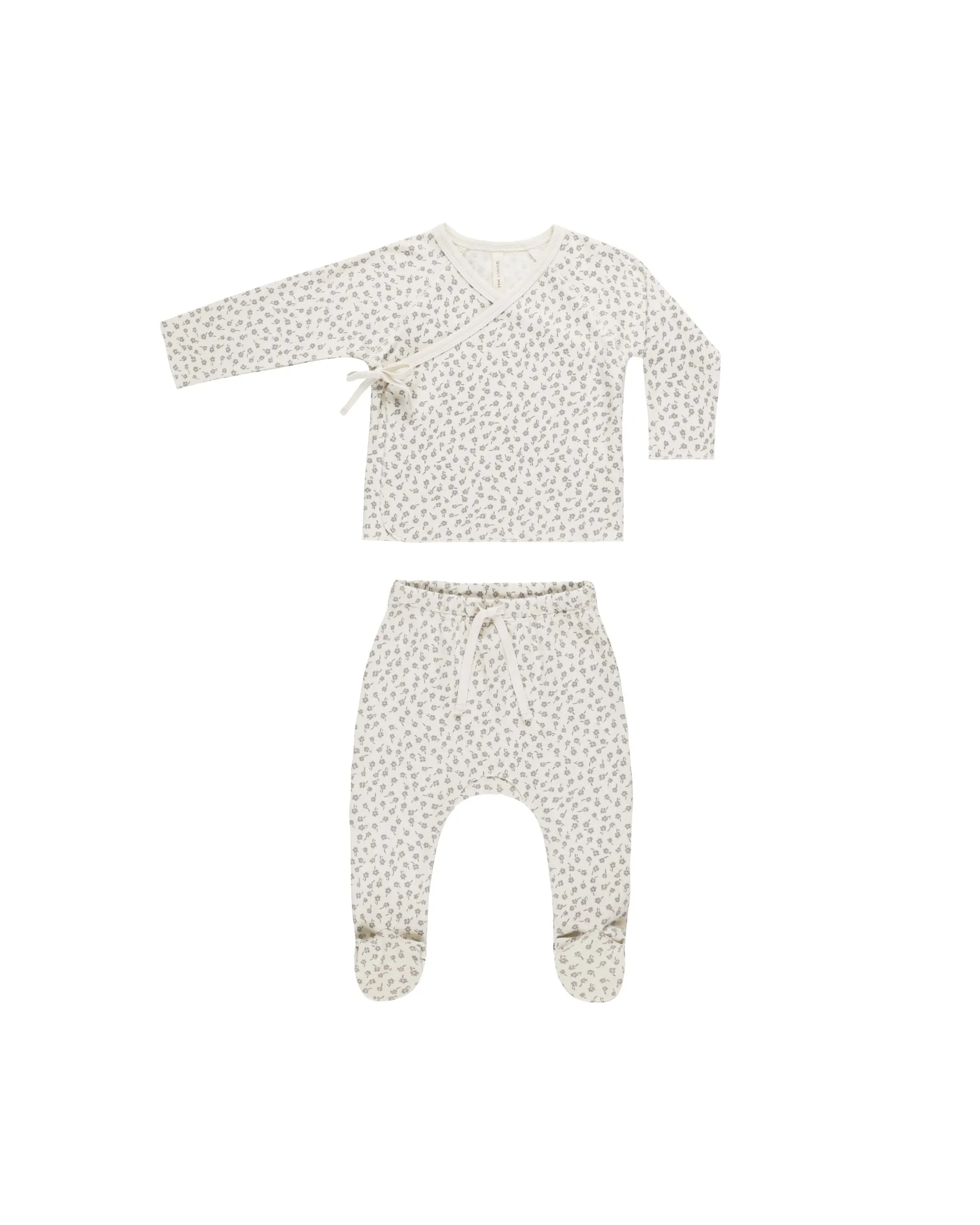 Wrap Top   Footed Pant Set || Scatter