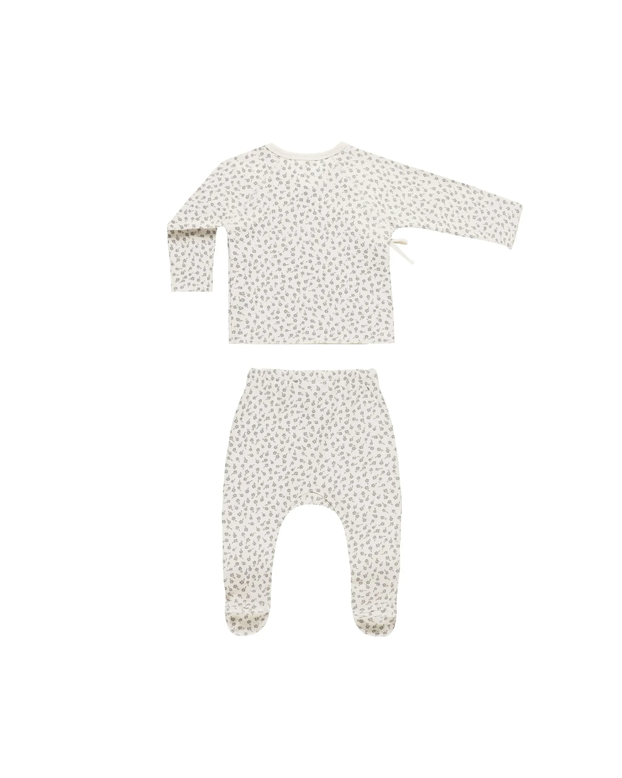 Wrap Top   Footed Pant Set || Scatter
